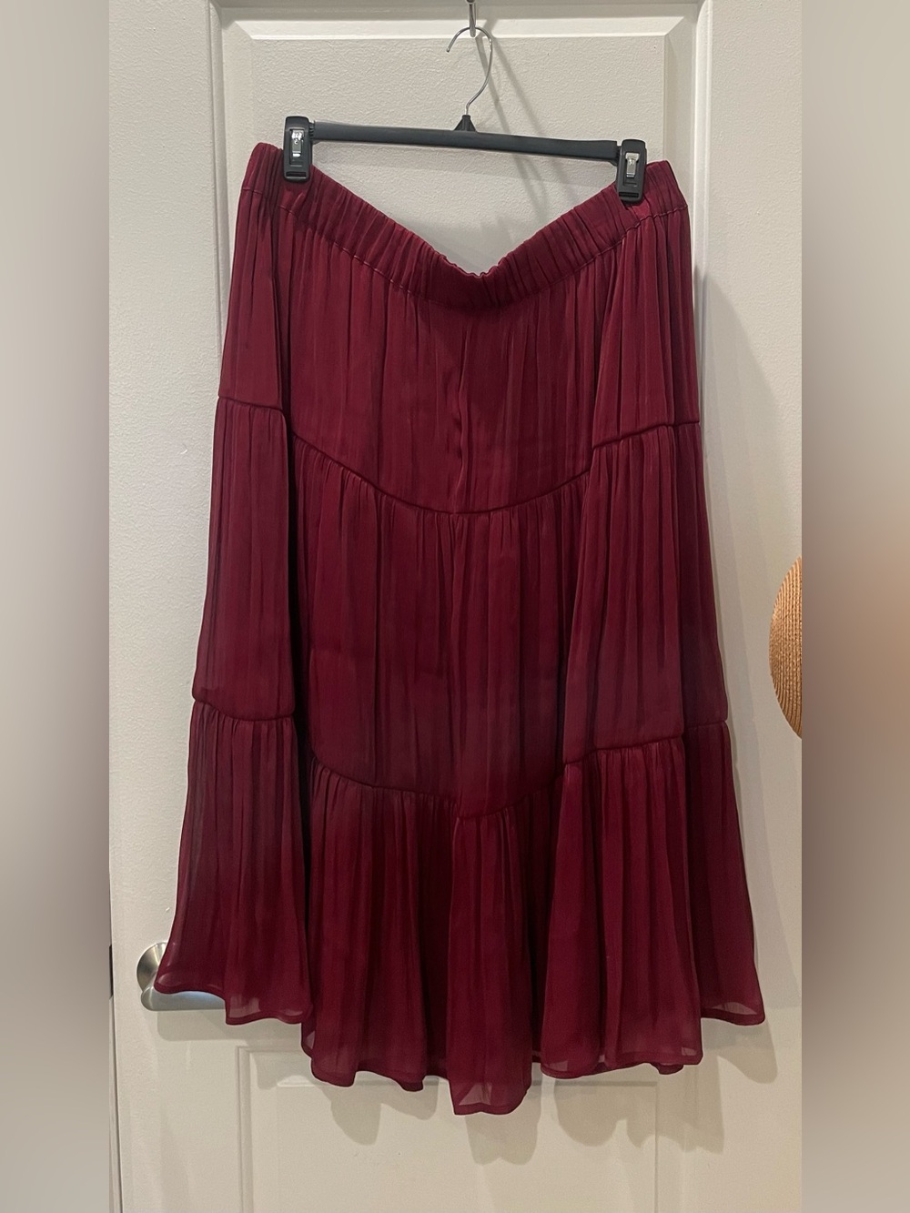 NEW…LC Lauren Conrad Tiered Midi Skirt - Picture 3 of 3
